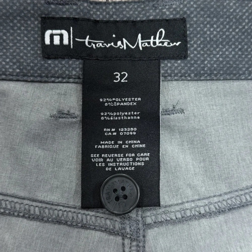 Travis Mathew Shorts Mens 32 Gray Performance Stretch Golf Casual Flat Front - Picture 3 of 6